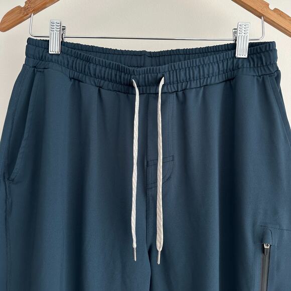 Vuori Joggers Mens Small Blue Indigo Sunday Performance Drawstring Stretch - Picture 3 of 11